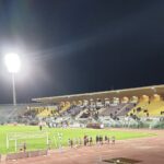 L'US Livorno saluta la curva nord dopo Livorno - Colligiana 3-1